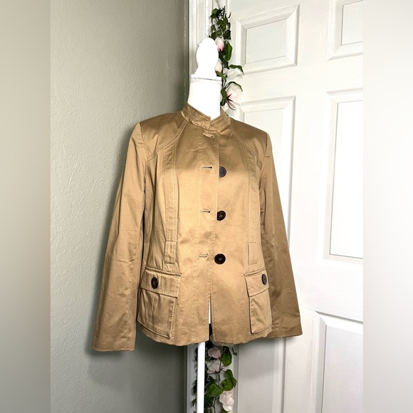 💫NWT Vintage Khaki utility - cargo style Jacket cotton jacket - Picture 12 of 12